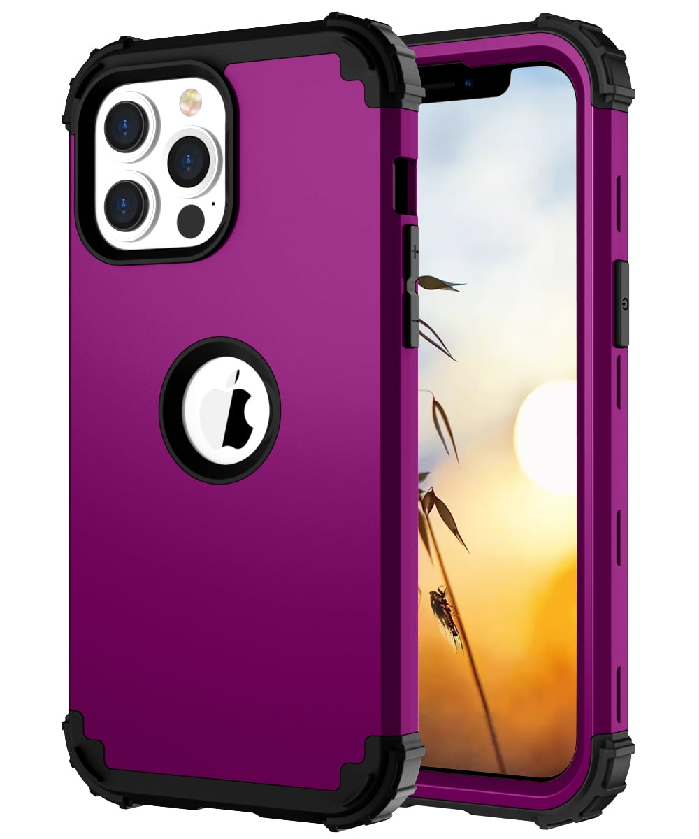Mantto Compatible with iPhone 12 Pro 6.1 inch Case, 3 Layer Hybrid Hard