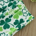 thumbnail image 7 of Toddler Boy Outfits St. Patrick'S Day Kids Long Sleeve Crew Neck Printed Bodysuit Pants And Hat 3 Piece Set White 3 Months-6 Months, 7 of 7