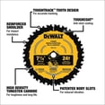 thumbnail image 3 of Disco De Sierra Corte Madera 6-1/2 X 24d Dewalt DWA161224, 3 of 6