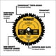 thumbnail image 3 of Disco De Sierra Corte Madera 6-1/2 X 24d Dewalt DWA161224, 3 of 6
