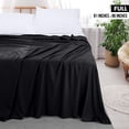 thumbnail image 2 of Flat Sheets Utopia Bedding, paquete de 6 unidades de microfibra, color negro, 2 of 6