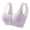 Purple, variant on QASIEATN Fashion Front Closure Underwear for Middle and Older Women Skin-friendly Wireless Daisy Everyday Bras Women's Bralettes