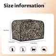 thumbnail image 5 of Balery Leopard And Zebra1 Pattern Oven Cover Kitchen Bread Machine Protector, 2 Slice Toaster Cover for Home, Anti Dust Fingerprint Coaster Cover, 5 of 7
