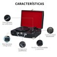 thumbnail image 2 of Tornamesa Bluetooth Bocina Tocadiscos Vinil Portatil Vintage Picool  Tocadiscos Bluetooth, 2 of 8