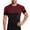 Red, variant on KLHDSF Men's Athletic Short Sleeve Compression Shirts Stretch Performance T-Shirt Running Workout Tops Quick Dry Base Layer Black L