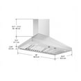 thumbnail image 2 of Galleria Pyramid 36 in. Wall Mount Range Hood, 2 of 7