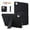 Black, variant on Case for iPad Pro 13 Inch M5 M4 2025/2024, Luxury Quilted PU Leather Slim Cover with Multi-Angle Kickstand, Shockproof Protective Shell,Pink