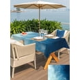 thumbnail image 5 of Outdoor Tablecloths with Umbrella Hole & Zipper, Blue Ombre Tablecloth Rectangle 60x84 Inch, Coastal Beach Modern Abstract Art Waterproof Table Cloth, Patio/Pool/Picnic Table Covers, 5 of 8
