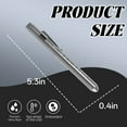 thumbnail image 2 of HIBIBUD 2Pcs Penlight,Clamp Design Pocket Flashlight,Tail ButtonPenlights for Nurses,Silver, 2 of 7
