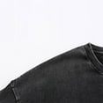 thumbnail image 6 of Homenesgenics Mens Shirts Men Tops T Shirts for Man Men's Casual Round Neck Solid Color Sports Washed Cotton Retro Distressed T-Shirt Black L, 6 of 8