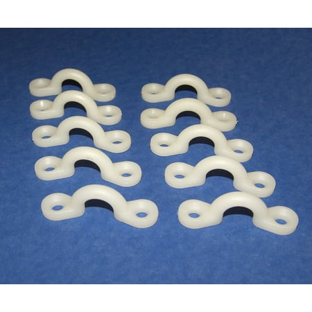 Nylon Deck - Nylon Deck Loop, Pad Eye, Tie Down, Kayak Deck Loops, White, 10 Pieces, Nylon Pad Eye By Northwest Tarp Canvas Ship from US