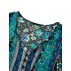 thumbnail image 4 of Sunloudy - Camisetas de verano con estampado floral para mujer, bohemias, de manga corta, con cuello en V, con botón frontal Sunloudy moda, 4 of 10