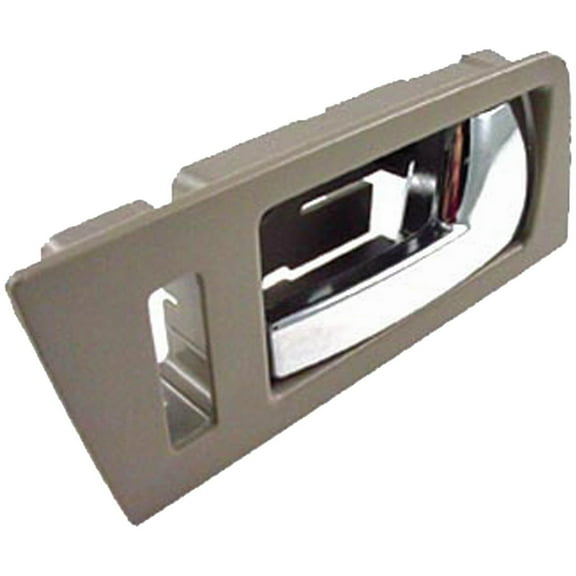 Dorman 81772 Front Passenger Side Interior Door Handle for Specific Ford Models, Chrome Lever; Gray Housing