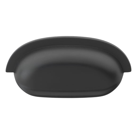 GlideRite 2.5 in. Center Classic Bin Cabinet Pulls, Matte Black, Pack of 25