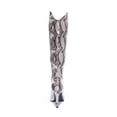 thumbnail image 2 of CHINESE LAUNDRY Womens Gray Snake Padded Rimma Pointed Toe Stiletto Slip On Dress Boots 10 M, 2 of 3