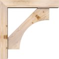 thumbnail image 3 of Ekena Millwork 5 1/2"W x 28"D x 28"H Westlake Block Smooth Bracket w/ Offset Brace, Douglas Fir, 3 of 25