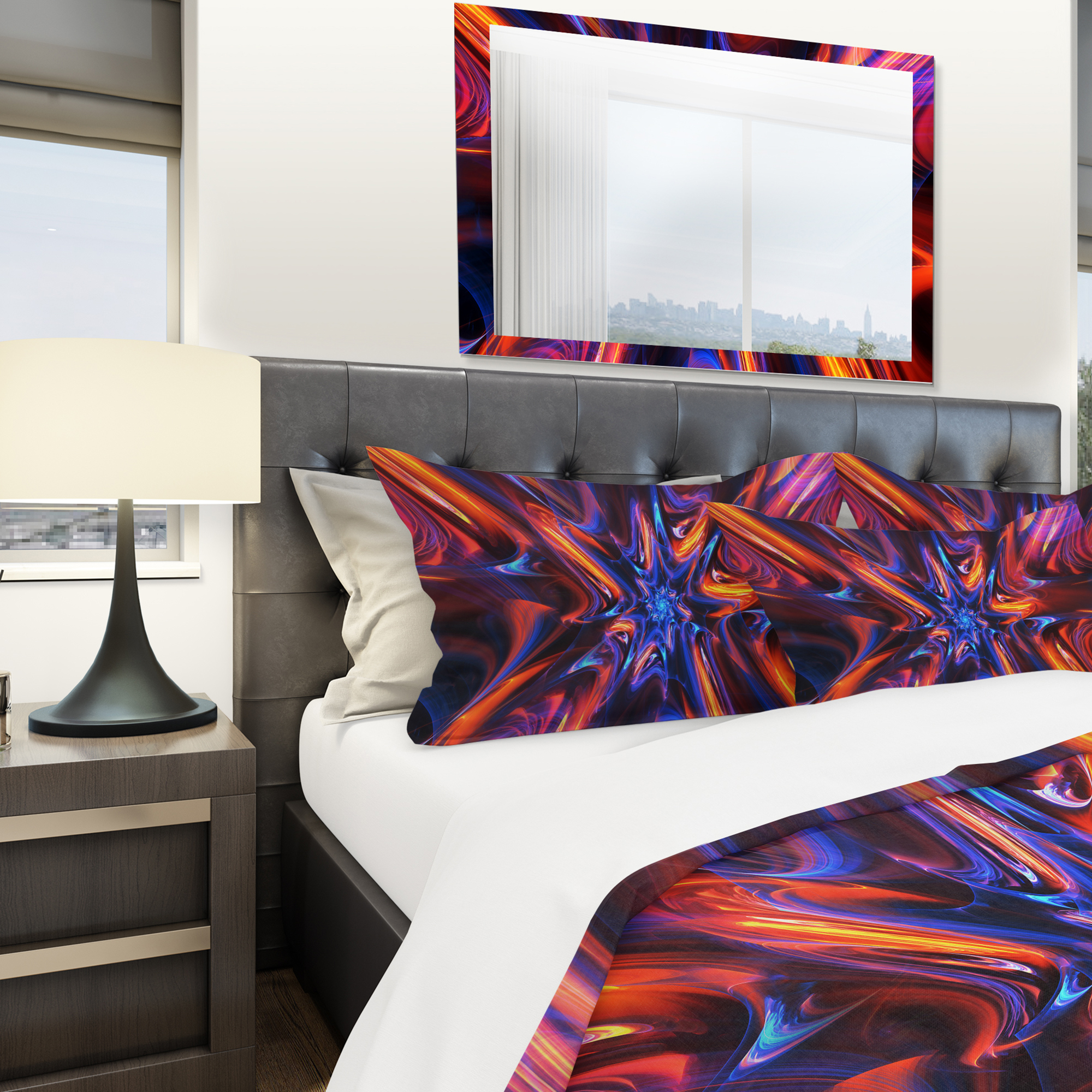 Designart 'Starry Trance' Modern & Contemporary Duvet Cover Set
