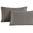 thumbnail image 2 of Superior 1400-1500 Thread Count Cotton Blend Pillowcase, Set of 2, Standard, Grey, 2 of 6