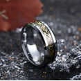 thumbnail image 2 of King Will Dragon Anillo De Boda Para Hombre De Carburo De Tungsteno Con Dragón Celta Dorado De 8 Mm, Ajuste Cómodo 15, 2 of 5