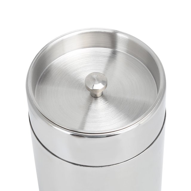 Recipiente De Lata Para Té, Recipiente De Almacenamiento De Azúcar Para Té, Café Y Té De Acero Inoxidable, Caja Redonda Con Tapas Dobles Herméticas Para Té Suelto Y Bolsitas