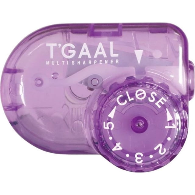 Sacapuntas Kutsuwa T'Gaal de ángulo ajustable morado