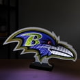 thumbnail image 3 of Baltimore Ravens LED Infinity Logo Light, 3 of 7