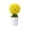 Yellow-YE Home Decor, variant on karymi Artificial Potted Plants Money Tree Grass Ball Bonsai Home Decor Floral Ornaments Creatives Mini Round Ball Devise Suitable for Indoor Tabletop Decoration Gifts for Men Bedroom Decor
