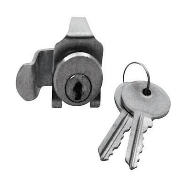 PrimeLine Brushed Nickel Steel Counter Clockwise Mailbox Lock