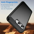 thumbnail image 3 of Rosebono Compatible With T-Mobile REVVL 8 / T Phone 3 Carbon Fiber Texture Pattern TPU Case (Black), 3 of 6