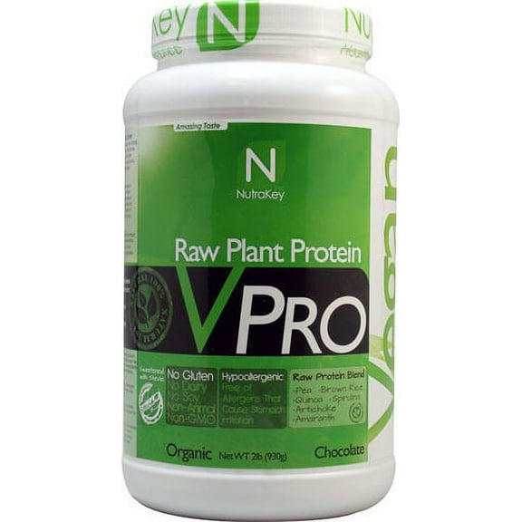NutraKey V Pro Protein Powder, Chocolate, 2 Lb