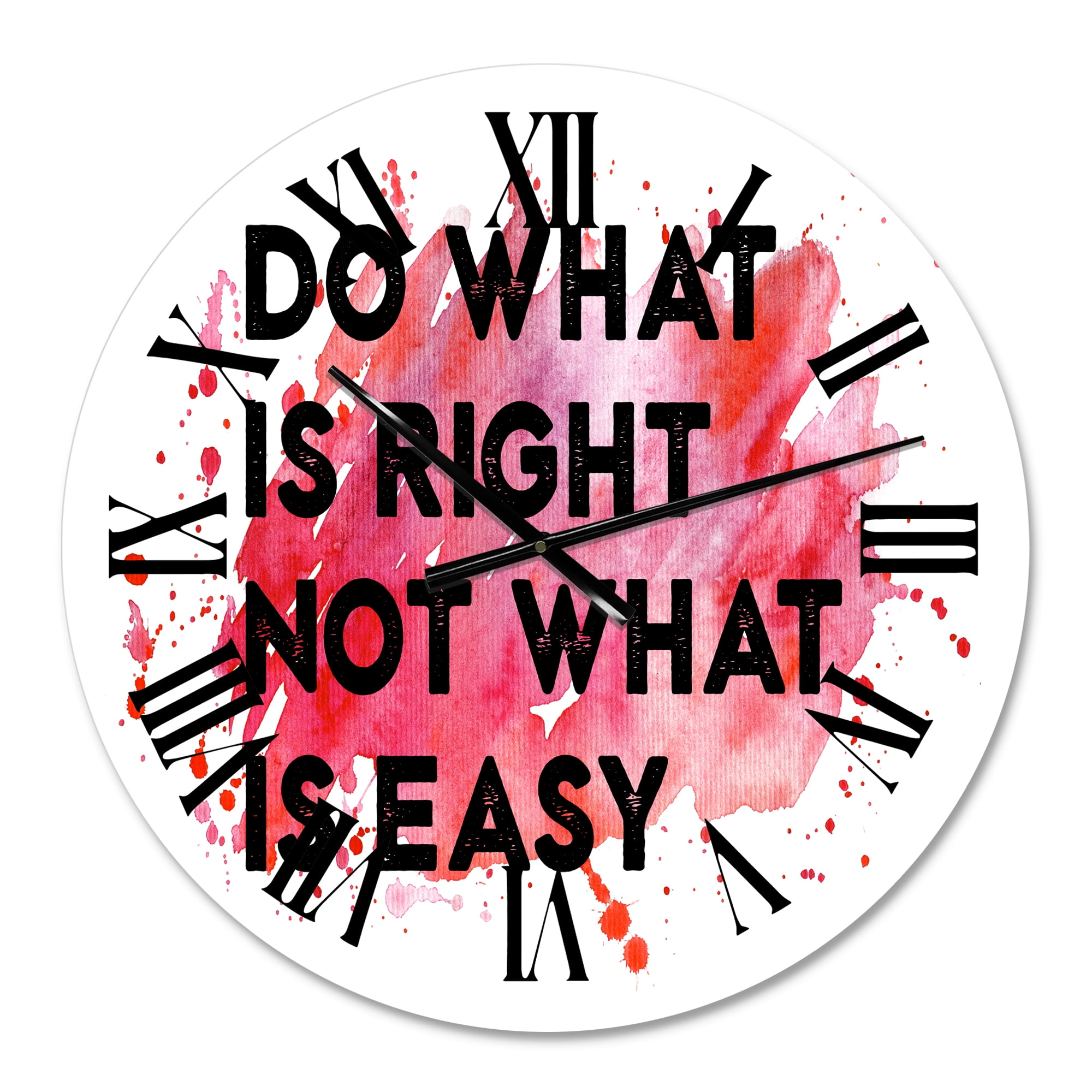 Designart 1 in Quartz Traditional Wall Clock