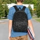 thumbnail image 4 of Easygdp Black And White Dotted Mochila Ligera de 15 Pulgadas para Estudiantes, Mochila Cómoda para la Escuela y Viajes, Correas Ajustables, 4 of 6