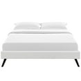 thumbnail image 5 of Modway Helen Full Vinyl Bed Frame with Round Splayed Legs in White, 5 of 5