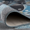 thumbnail image 5 of World Rug Gallery Modern Floral Non-Slip (Non-skid) Area Rug - Gray 1'10" x 7', 5 of 6