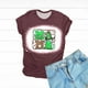 thumbnail image 5 of Mujeres Casual Béisbol Mamá Tie-dyed Impreso Manga corta Cuello redondo Pullover Blusa Camiseta Tops OAVQHLG3B Store lin121212, 5 of 5