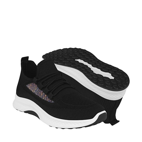 TENIS CASUALES DAMA STYLO 662201 TEXTIL NEGRO VIA URBANA 662201
