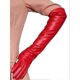 thumbnail image 4 of Women Simulation Gloves Leather Silky Lining Long Over Elbow Elegant Mitten 50cm, 4 of 5