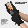 thumbnail image 5 of AuroraX Warm Winter Gloves Men Women Leather Black Waterproof Windproof Touchscreen Motorcycle Gloves with Soft Insulated Lining Thick Gloves with Wrist for Driving Outdoor Working Typing, 5 of 5