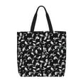 thumbnail image 1 of Fotbe Black White Leaves Bolsa Tote con Estampado para Mujer, Bolsos con Cremallera, Bolsa de Hombro Casual de Gran Capacidad con Bolsillos Internos, 1 of 7