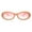 Peach (Pink), variant on Womens Sunglasses Wide Oval Shape Retro Fashion UV 400 Peach, Pink