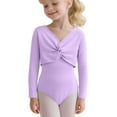 thumbnail image 3 of Liyamei Girls Long Sleeve Thermal Layering Vest For Ballet Practice And Dance Wear Pure Color Fleece Lined Top Girls Casual Tops Size 105, 3 of 3