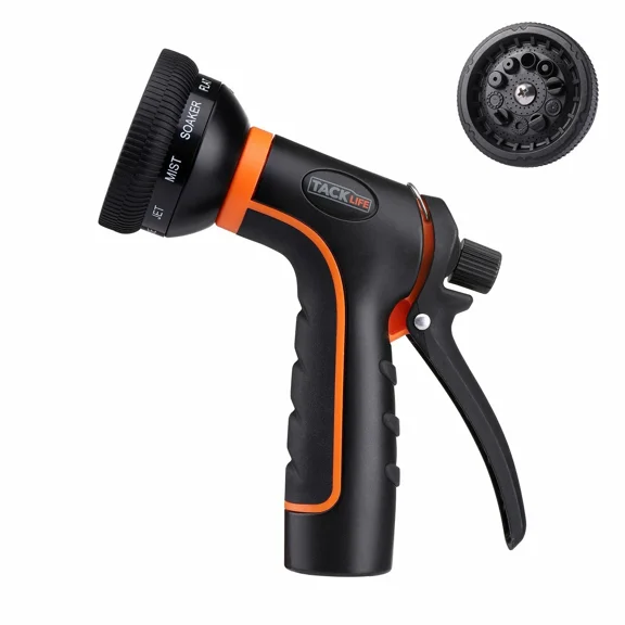 PURELY- Tacklife Garden Hose Nozzle/Spray Nozzle 10 Patterns Water Nozzle/High Pressure/