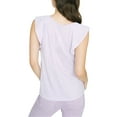 thumbnail image 2 of Sanctuary Clothing Womens Flutter Sleeve Basic T-Shirt, Purple, X-Large, 2 of 3