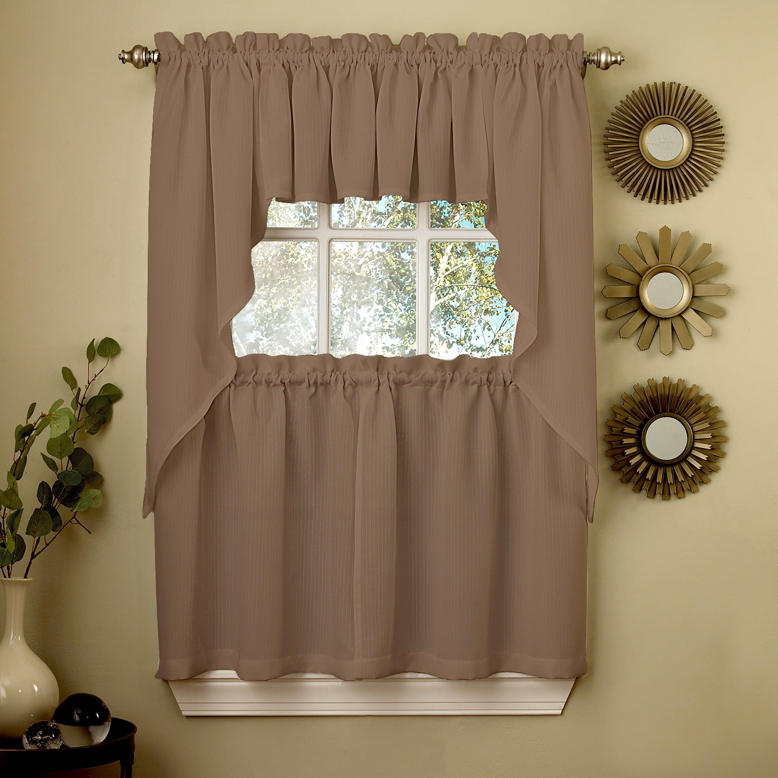 Kitchen Curtains Valances And Swags Sets Kitchen Swag Curtain Valance ...