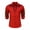 Red, variant on Mens Button Down Shirt Western Cowboy Long Sleeve Embroidered Slim Fit Casual with Pockets Plus Size Black Shirt XXXL
