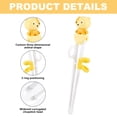 thumbnail image 3 of Palillos para niños, palillos de entrenamiento, palillos de aprendizaje para bebés, vajilla de alimentos complementarios para ejercicio para niños, 3 of 5