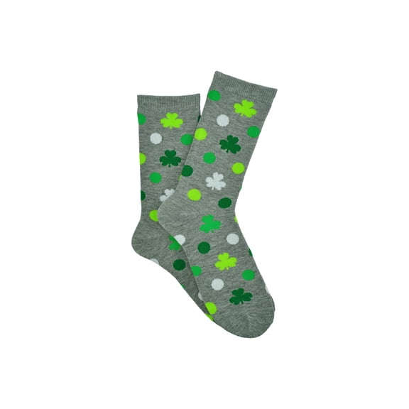 Everything Legwear St. Patrick's Day Dots & Clovers Crew