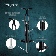 Flybar Master Pogo Stick for Kids, Outdoor Toys for Boys, Jumper Toys, Outside Toys for Kids, Ages 9+, 80 to 160 lbs. Black