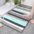 thumbnail image 4 of Yuarrent Alfombrilla de baño súper absorbente a rayas con microfibra muy gruesa antideslizante TPR fondo lavable a máquina alfombrilla de Type2 NO2, 4 of 6