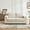 Off-white, variant on Towallmark 70" Chenille Fabric Sofa Modern Comfort Sofa with USB/Type-C Ports, Deep Seat Cushions, Removable Cover, Wide Armrests Ideal for Living Rooms, Small Spaces, and Apartments